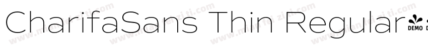 CharifaSans Thin Regular字体转换